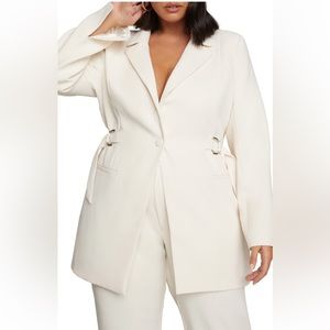 Good American Vent Blazer Open Back